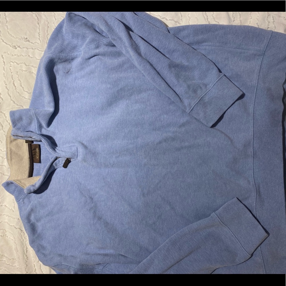 oversized quarter zip sweater